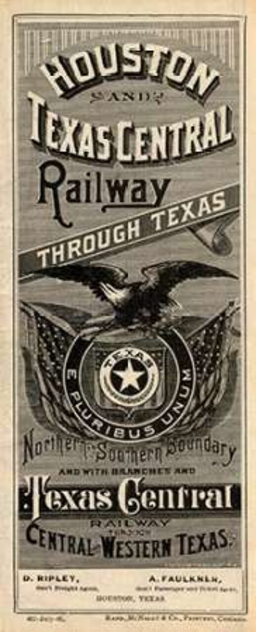 Cover: Houston and Texas Central Railway through Texas, 1885 Poster Print by Houston and Texas Central Railway - Item # VARPDX295099